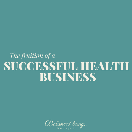 The fruition of a successful health business