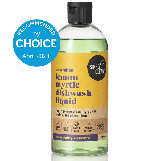 Simply Clean Australian Lemon Myrtle Dishwash Liquid 500mL