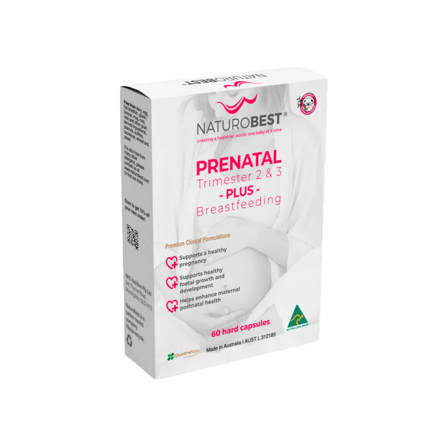 NaturoBest Prenatal Trimester 2 & 3 Plus Breastfeeding